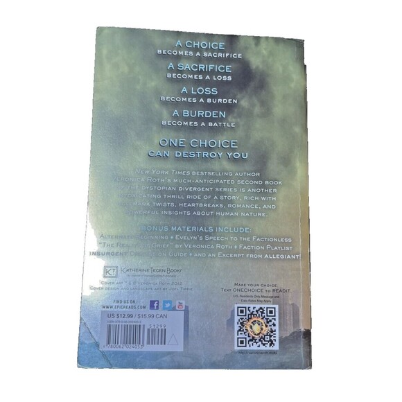 Divergent‎ Series 3-Book Lot Divergent, Insurgent, Allegiant by Veronica Roth - Picture 8 of 13